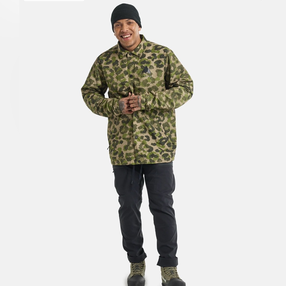 Burton Coaches Men’s Camouflage Boarding Ski Adventure Jacket Size S NWT